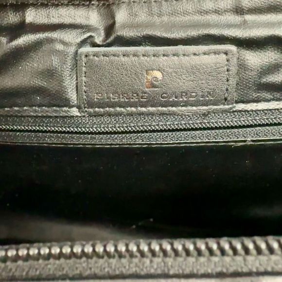 Vintage Pierre Cardin Black Leather Clutch - Picture 10 of 10